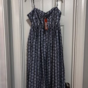 Floral Maxi Dress with Spaghetti Straps